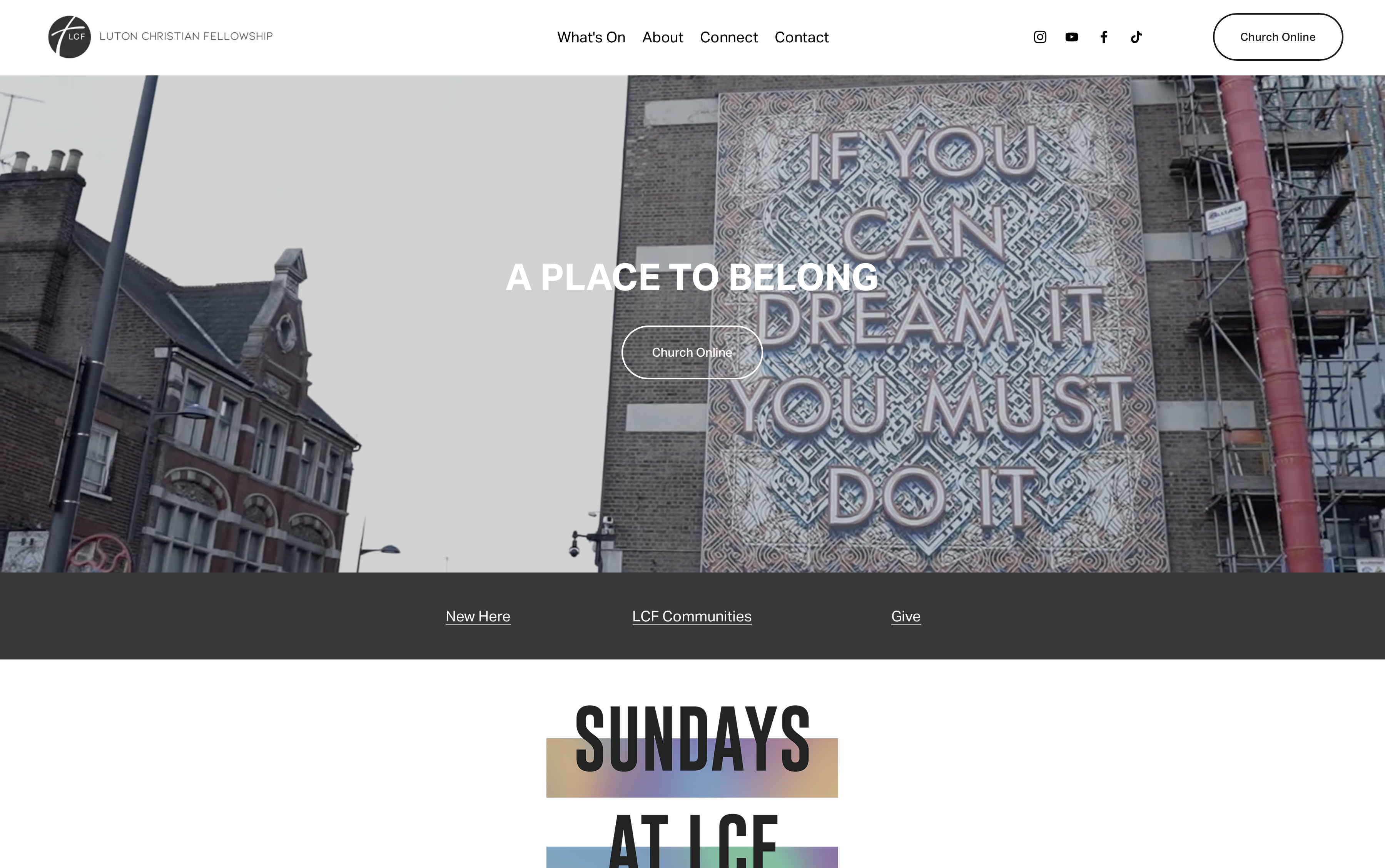 LCF website screenshot